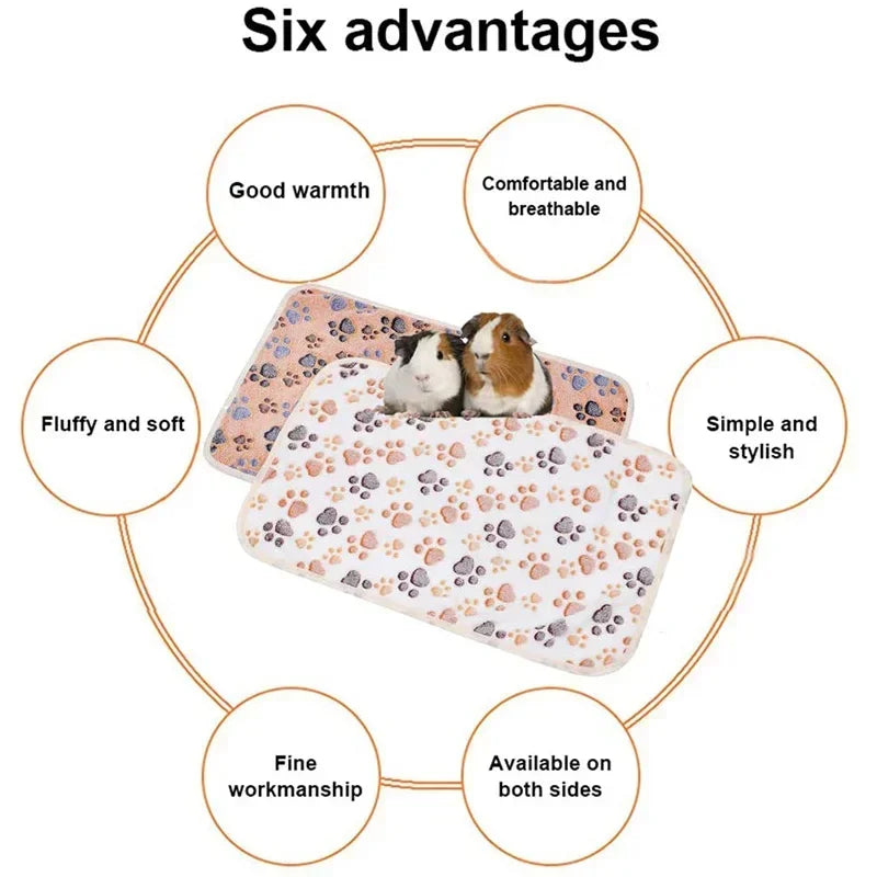 Soft Sleep Mat for Hamster Pet Pee Pad Puppy Kitten Blanket