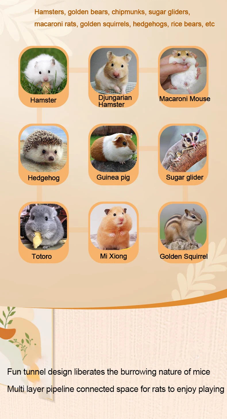 t Hamster Pipe Cage Hamster cage oversized luxury villa