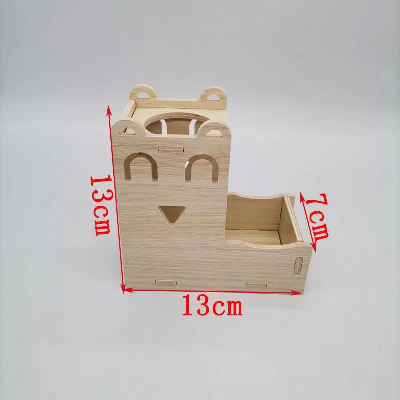 Hamsters House DIY Wooden Gerbil Hideout Bridge