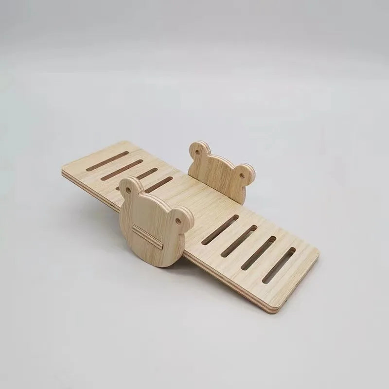 Hamsters House DIY Wooden Gerbil Hideout Bridge