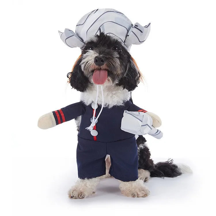 Pet Halloween Party Costume with Hat