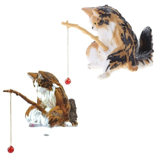 Aquarium Decoration Mini Cat Statue Fish Tank