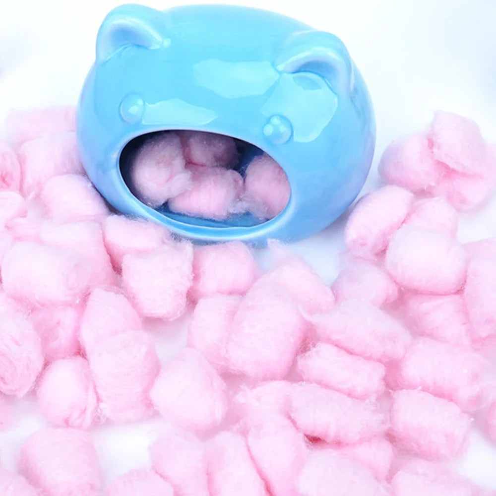 Colorful Winter Keep Warm Cotton Ball Cute Cage House Filler