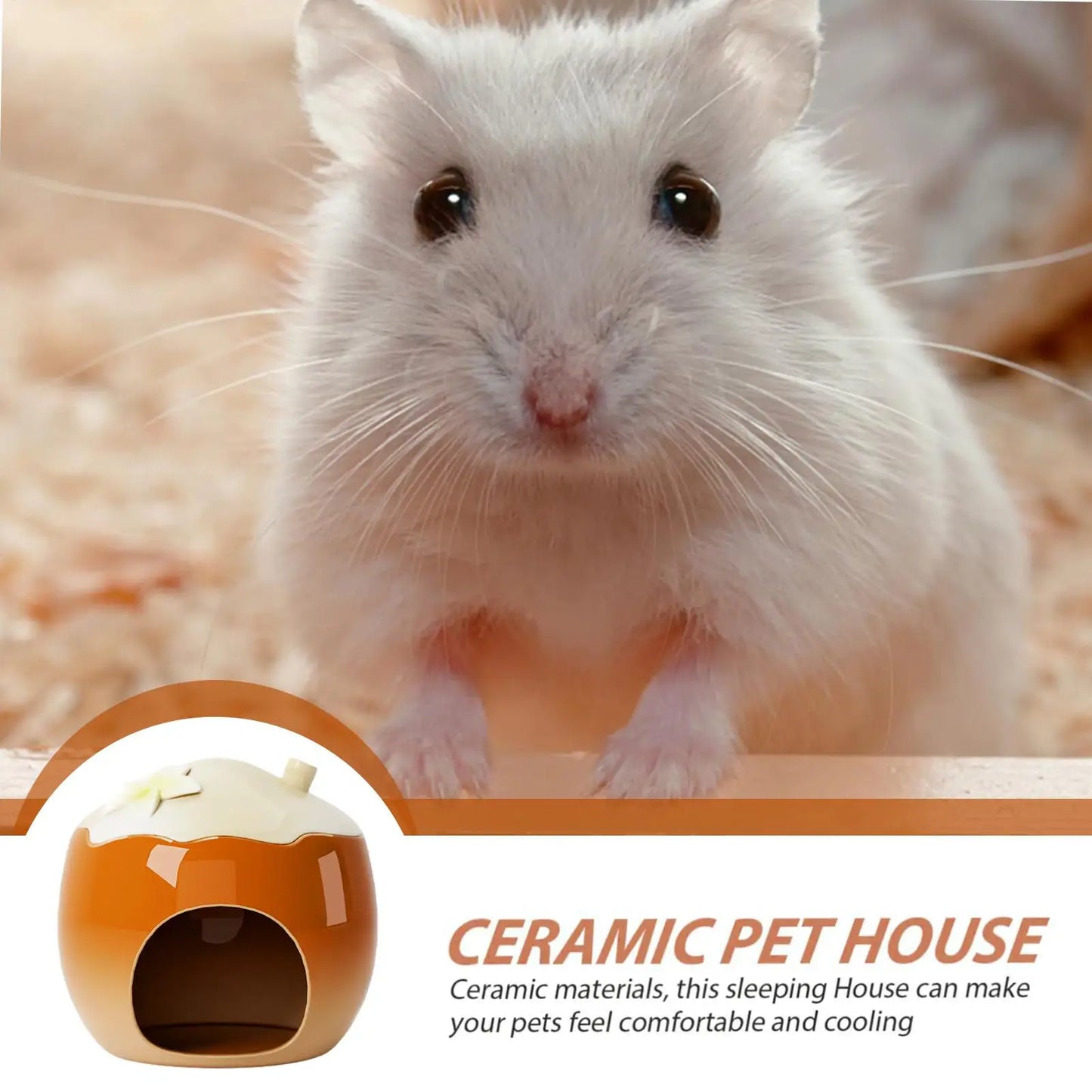 Cool Hamster House Ceramic Hamster Cooling Nest