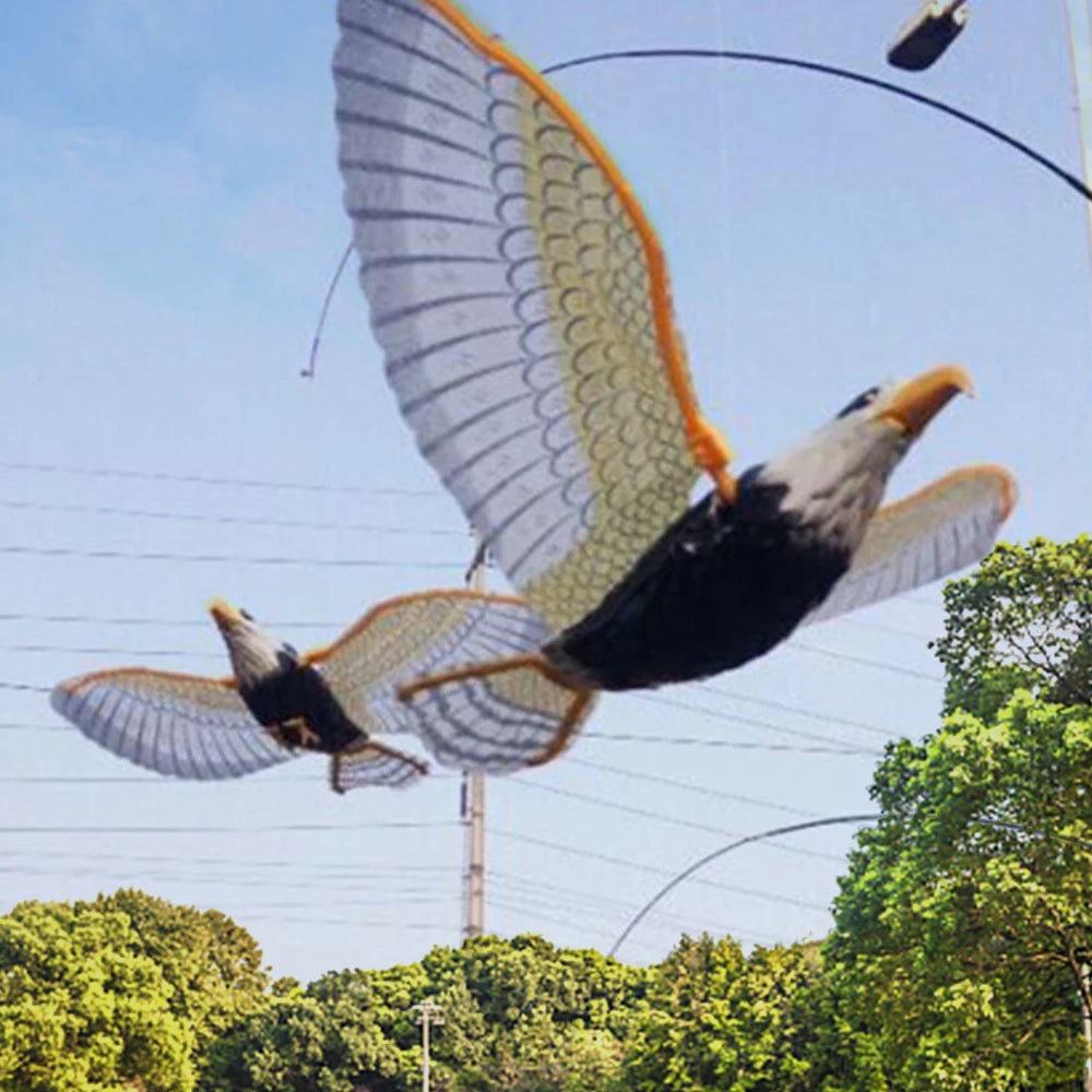 Automatic Interactive Cat Toy with Simulation Bird Design Funny Self-Hanging Door Scratch Rope Eagle Cat Stick for Entertainment