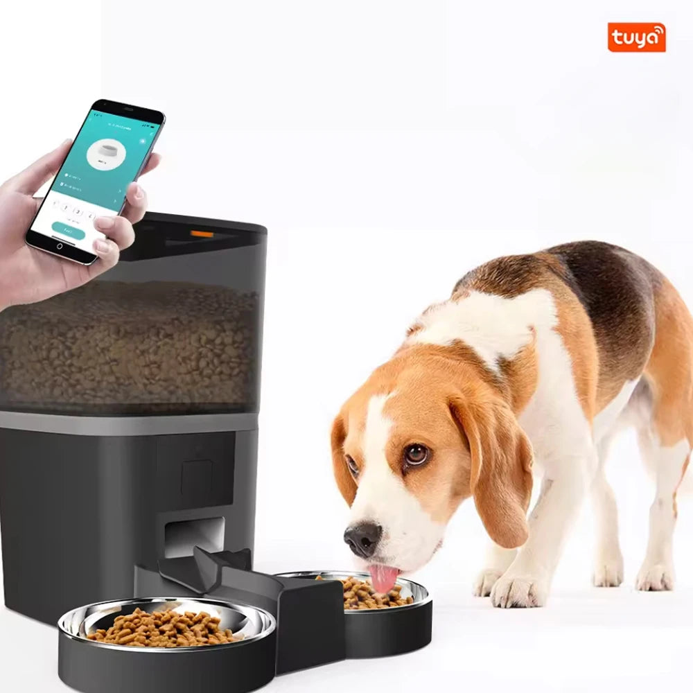 4L Smart Automatic Pet Feeder with Camera – App Controlled Cat & Dog Feeder