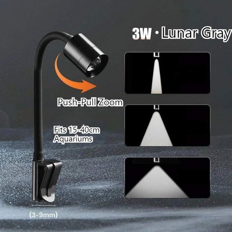 USB-Powered Mini Spotlight for Small Aquariums