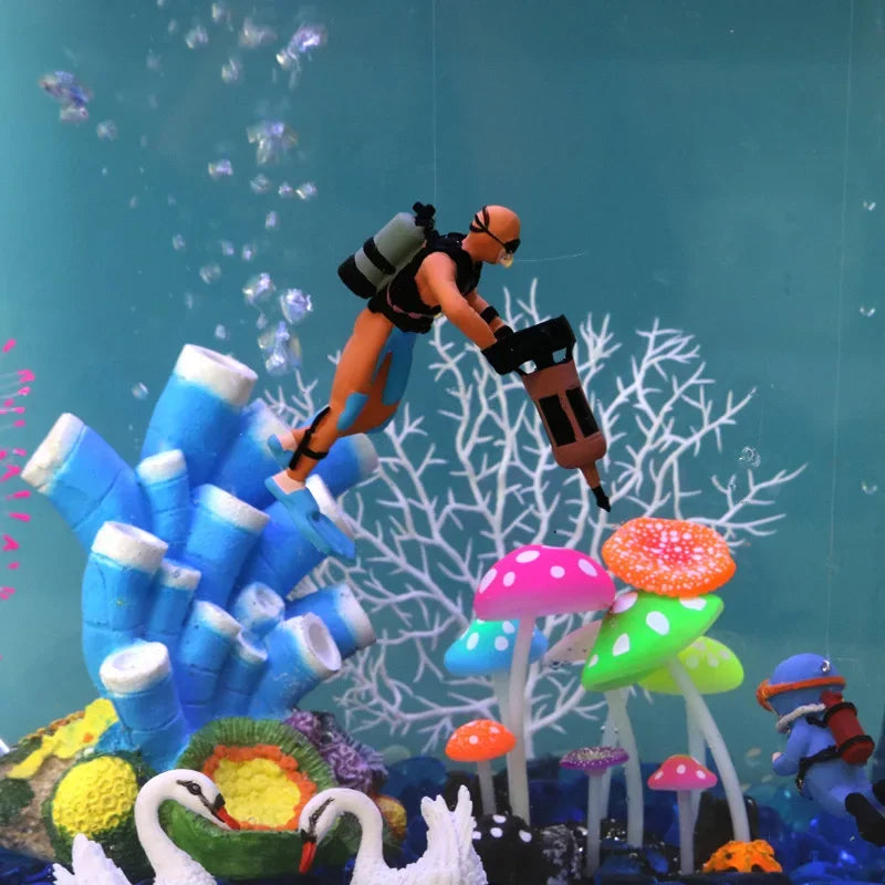 Diver Figure Diving Model Action Figure Miniature Sea Animal