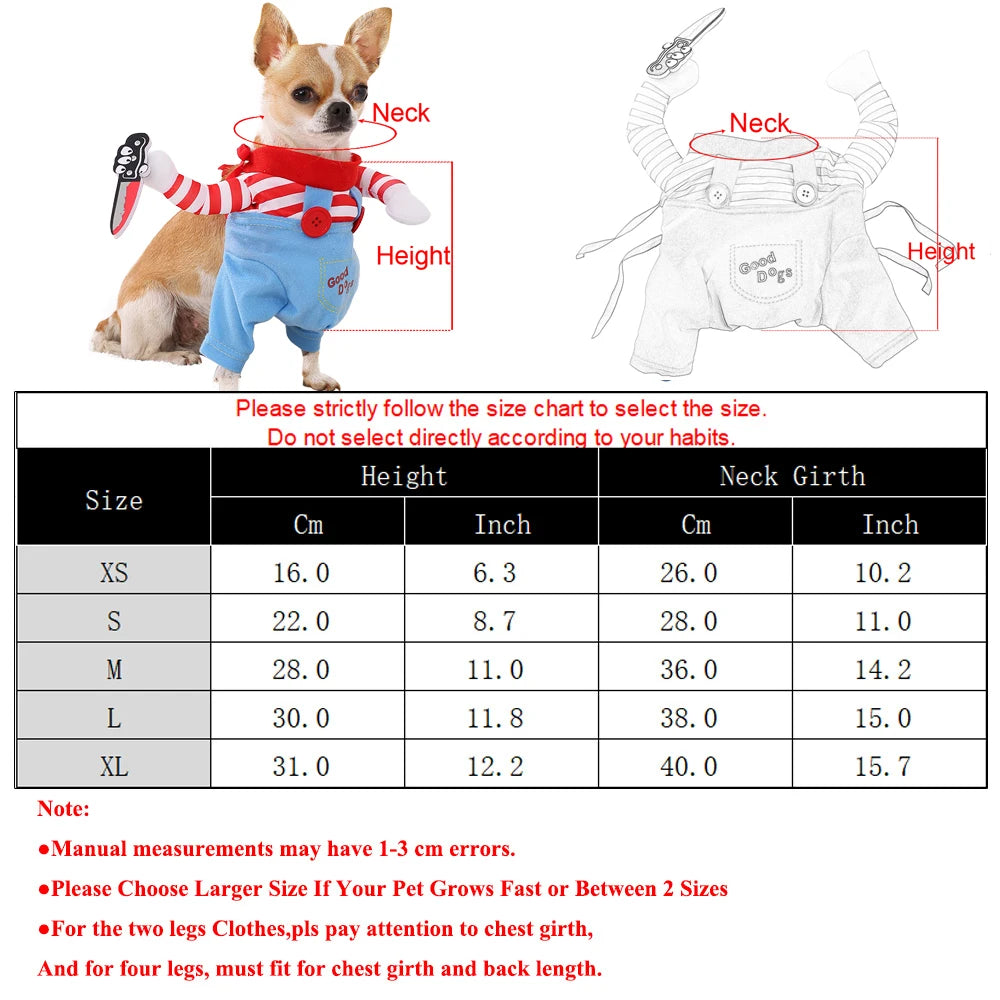 Scary Funny Pet Knife Costume