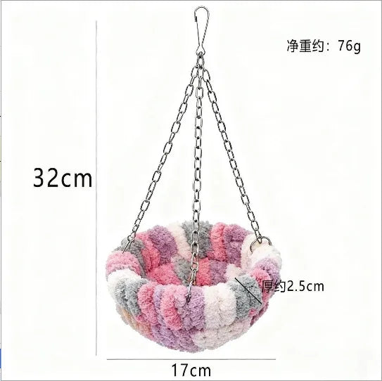 Winter Heated Bird House – Warm Cotton Snuggle Hut for Parakeets & Cockatiels