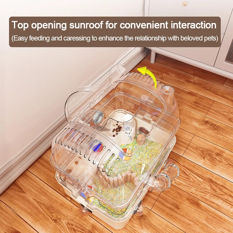 t Hamster Pipe Cage Hamster cage oversized luxury villa