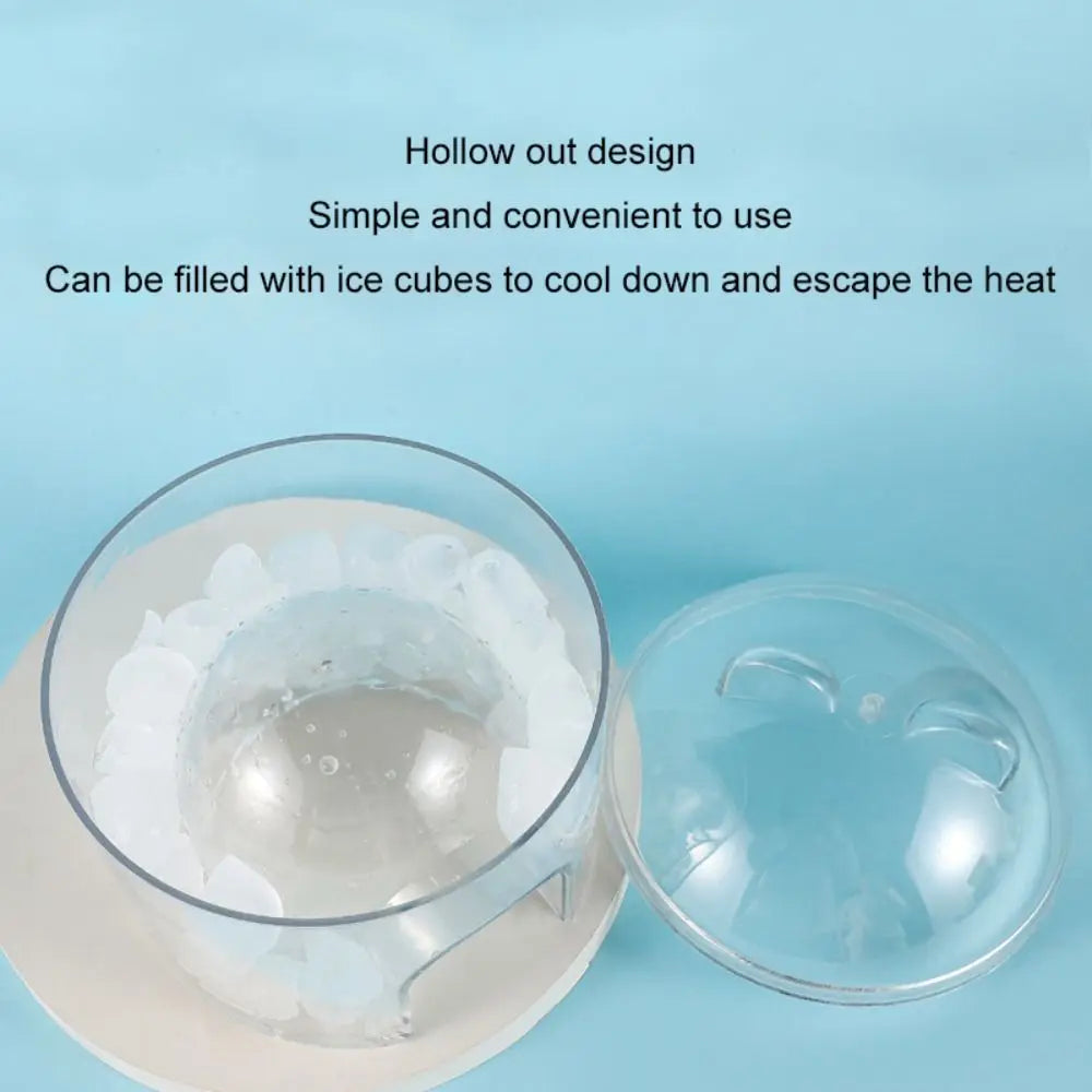 Transparent Hamster Cooling House Hollowed-out