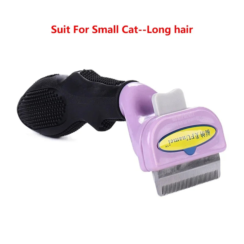 Cat & Dog Grooming Brush – Hair Shedding, Massage & Cleaning Comb