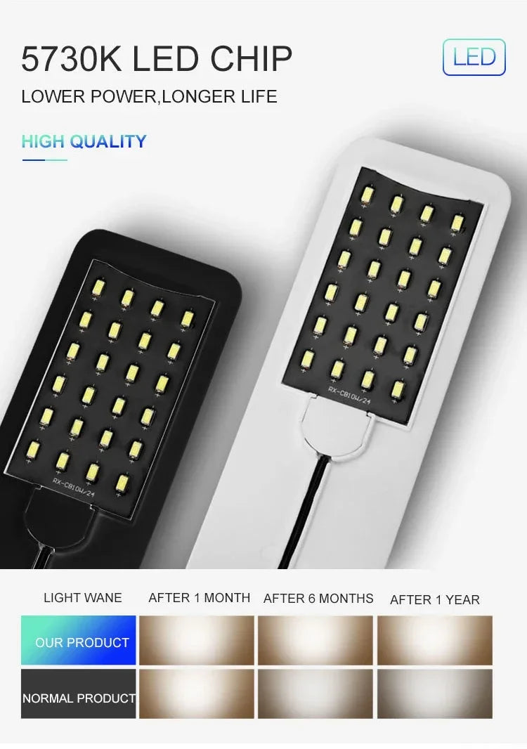 Aquatic Plant Lighting Waterproof Clip-on Lamp For Fish Tank Plants Grow Light