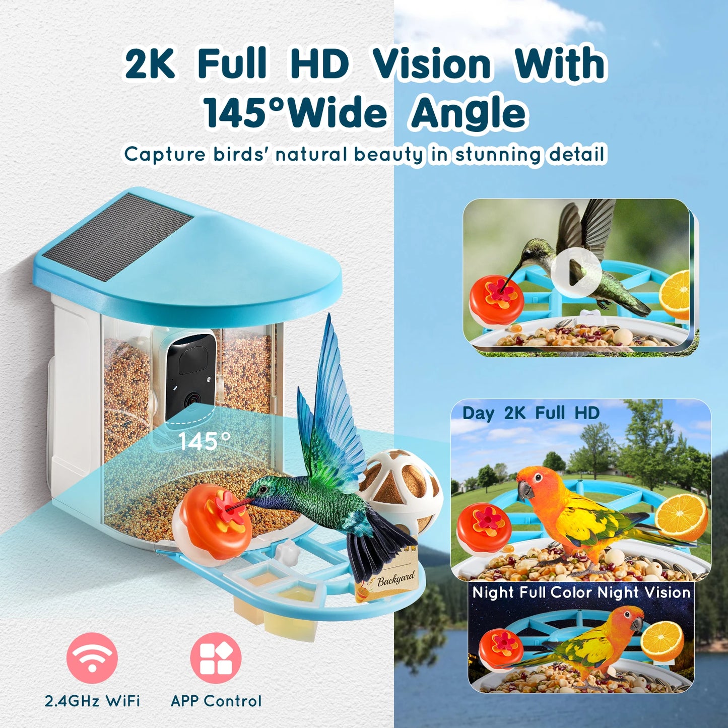 SucceBuy Smart Bird Feeder with Camera