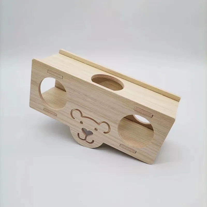 Hamsters House DIY Wooden Gerbil Hideout Bridge