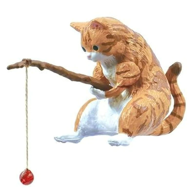 Aquarium Decoration Mini Cat Statue Fish Tank