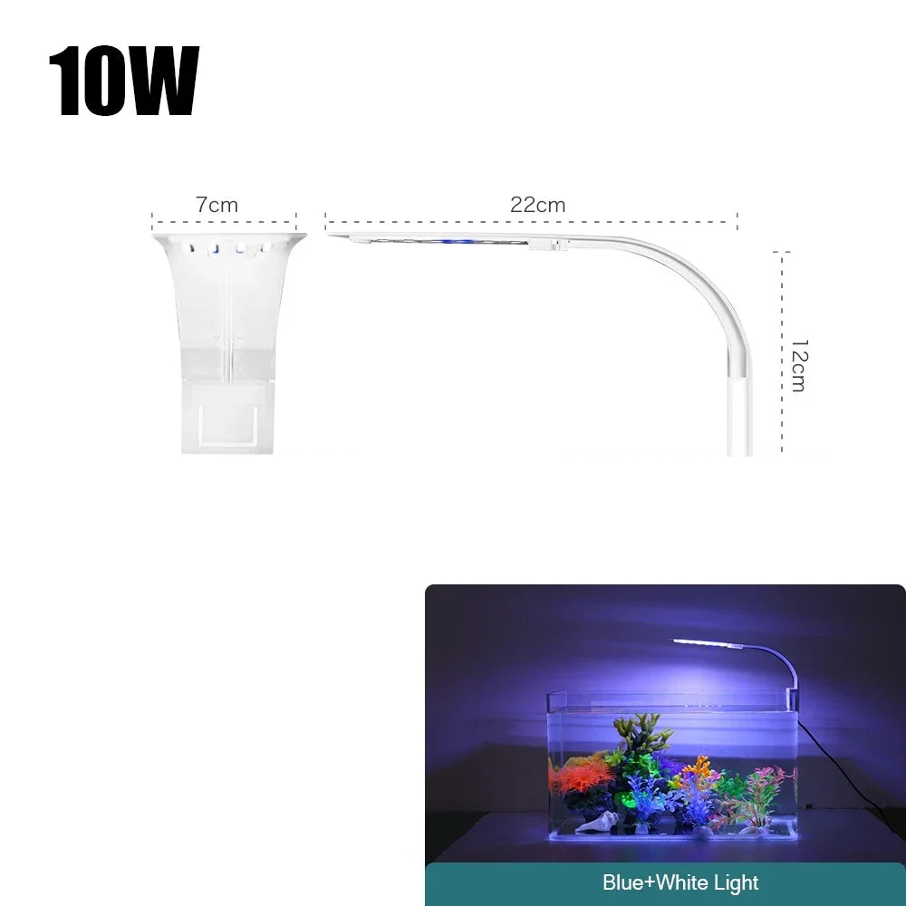 Aquatic Plant Lighting Waterproof Clip-on Lamp For Fish Tank Plants Grow Light