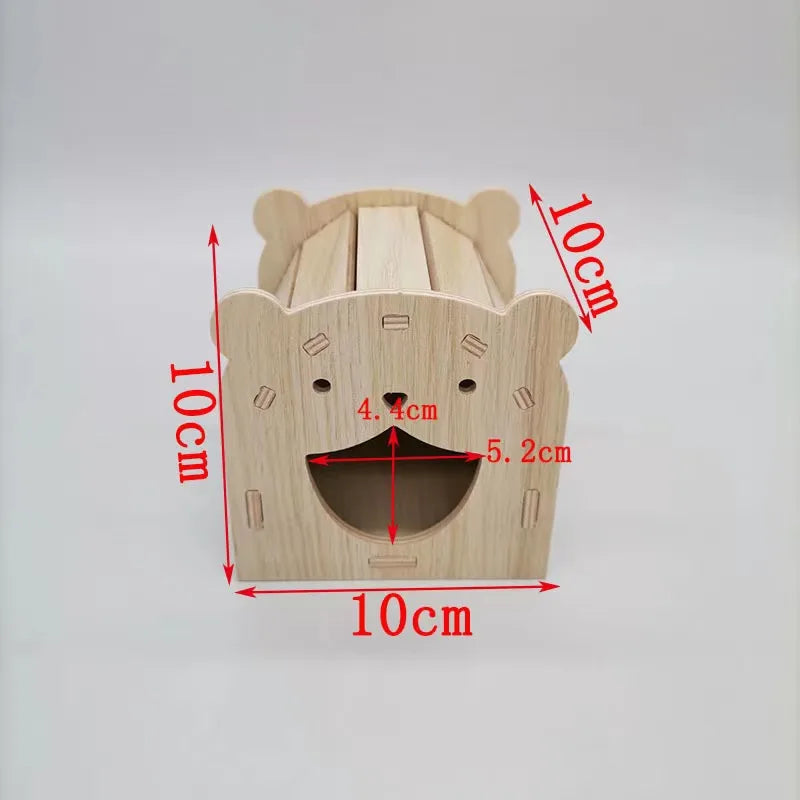 Hamsters House DIY Wooden Gerbil Hideout Bridge