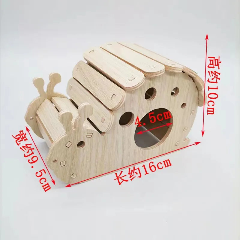 Hamsters House DIY Wooden Gerbil Hideout Bridge