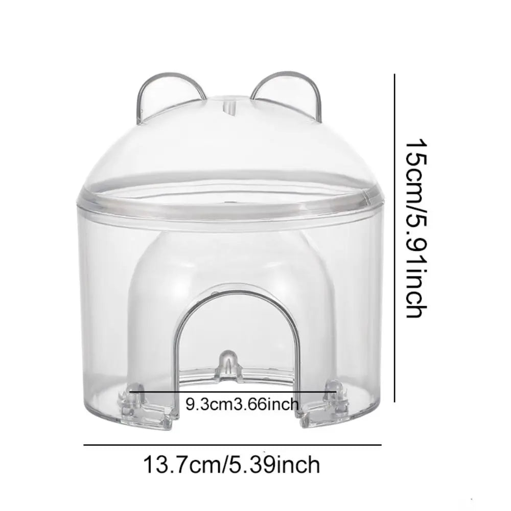 Transparent Hamster Cooling House Hollowed-out