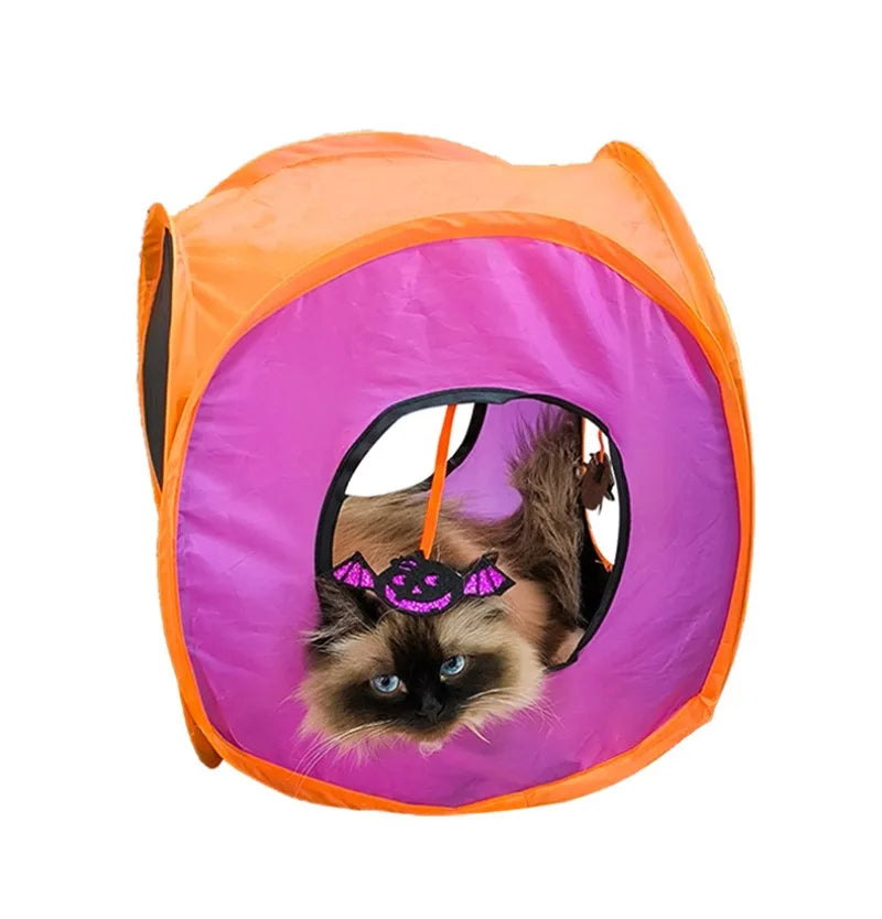 Hide & Seek Cat Tunnel Halloween Toys