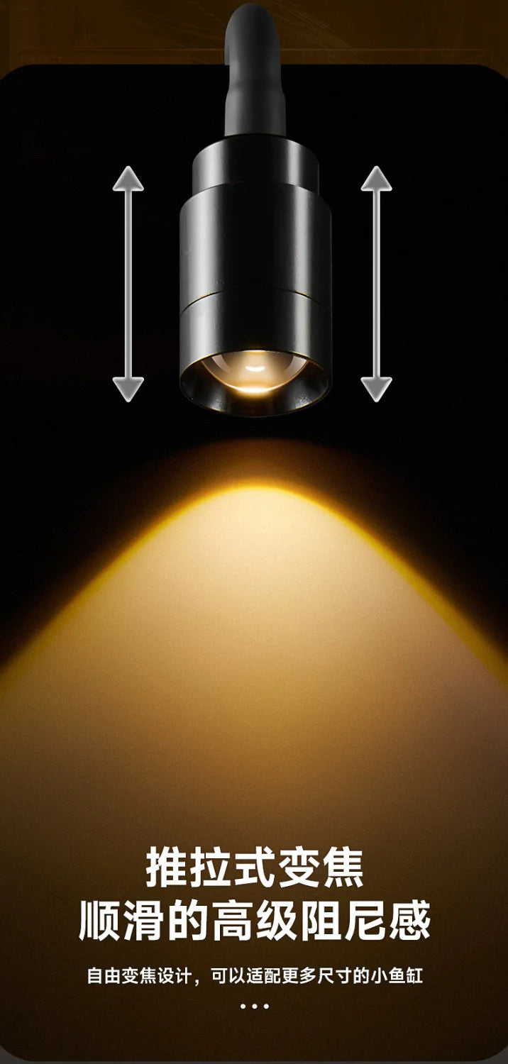USB-Powered Mini Spotlight for Small Aquariums