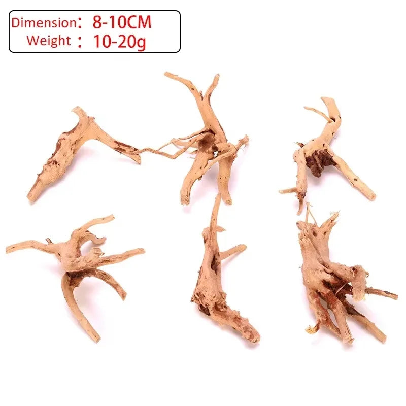 Fish Tank Decoration Natural Wooden Small Habitat Roots Driftwood Scenery
