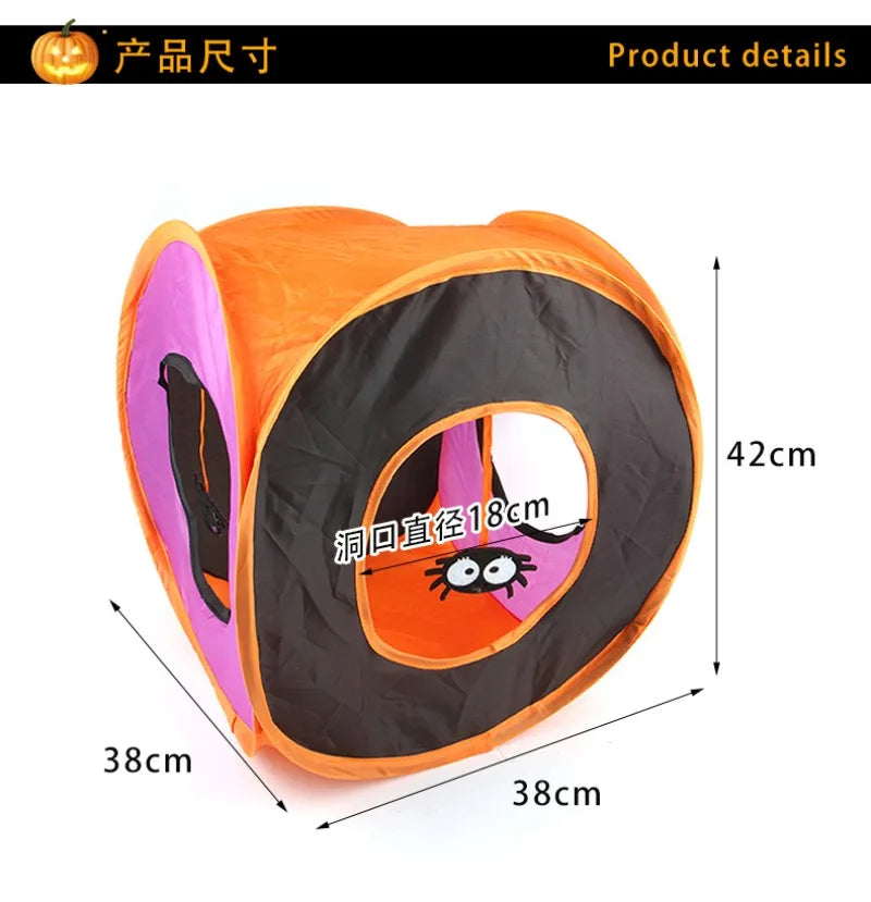 Hide & Seek Cat Tunnel Halloween Toys