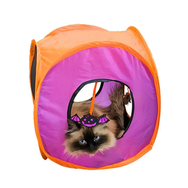 Hide & Seek Cat Tunnel Halloween Toys