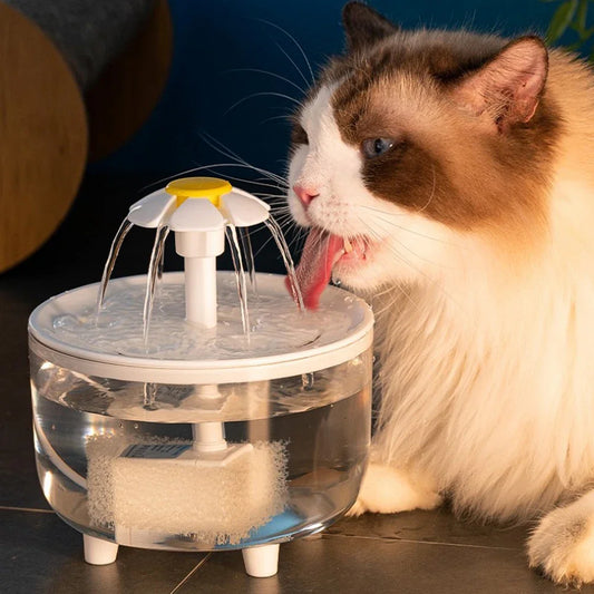 "Automatic Cat Water Fountain – Quiet USB Filtered 1200ml"
