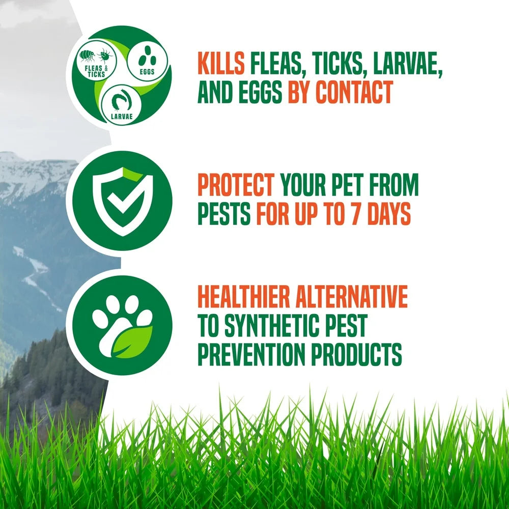 Natural Flea & Tick Dog Shampoo – Max Strength, Essential Oils, Soap-Free, Repels Fleas, Ticks & Mosquitoes