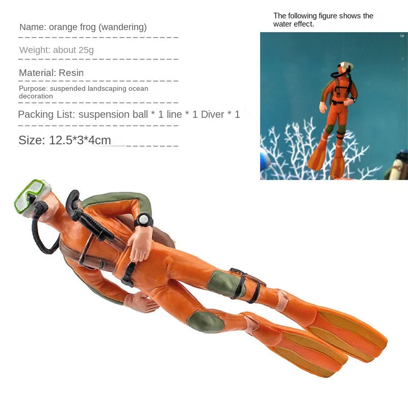 Diver Figure Diving Model Action Figure Miniature Sea Animal