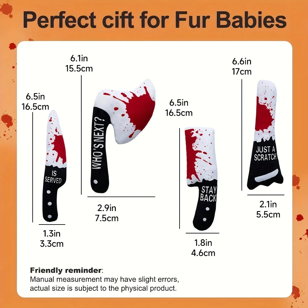 Funny Horror Cat Chew Toy Set