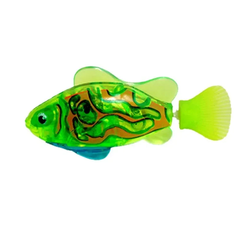 New Cat Toy LED Interactive Swimming Robot Electronic Fish Toys Cute Styling Glowing Simulation Electric Fish Toy Pet Products