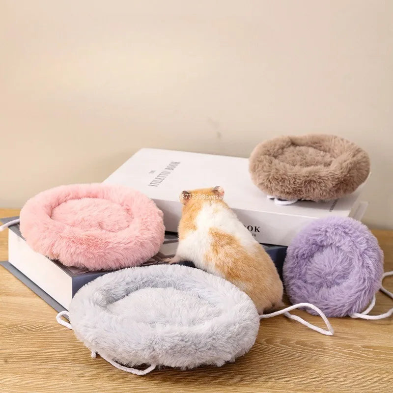Hamster Bed Pad Pet Nest Plush Soft Warm Cotton