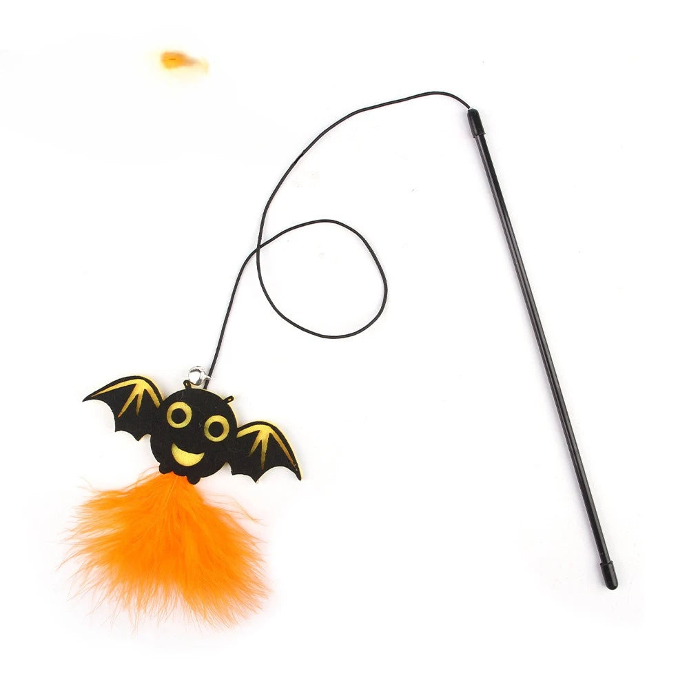 Pet Cat Halloween Toys Interactive Kitten Toy Funny Cat Tunnel Stick Sisal Mouse Bell Combination Set Kitten Toys Pet Products