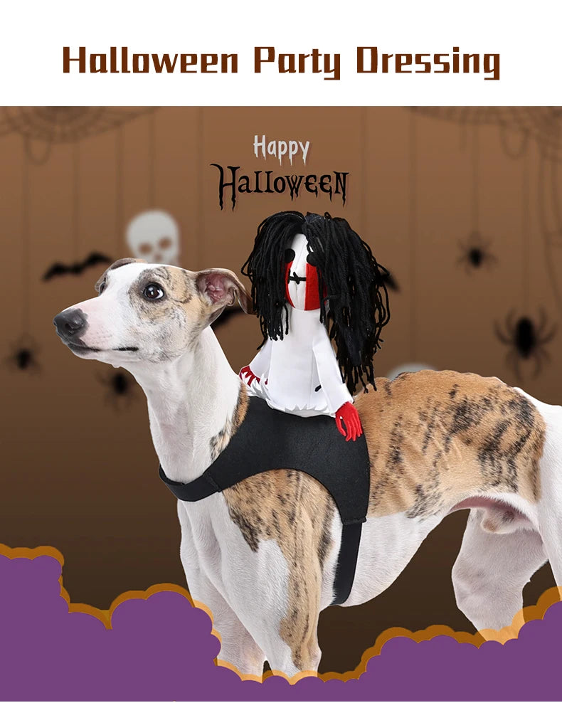 Scary Dog Halloween Costume Rider