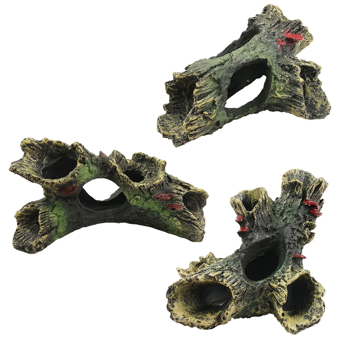 Aquarium Hollow Log Decor Multifunction
