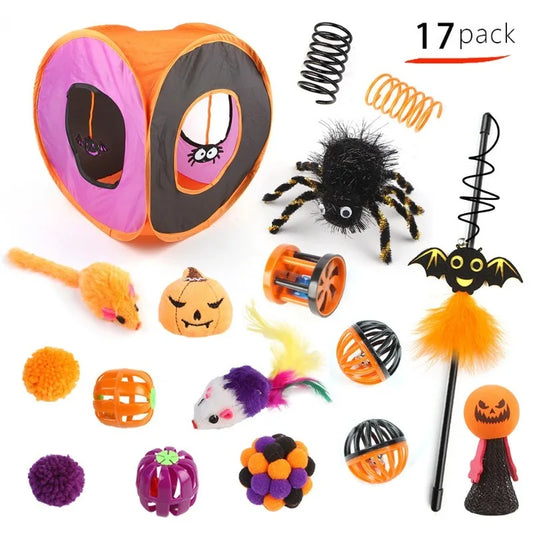Hide & Seek Cat Tunnel Halloween Toys