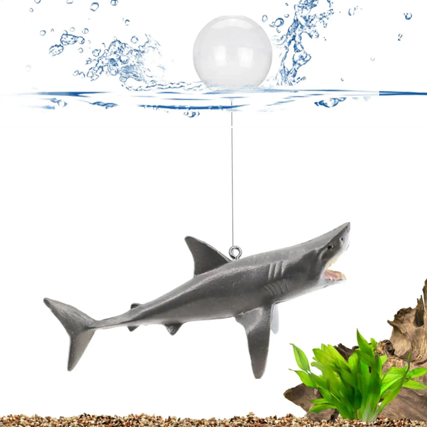 Floating Shark Aquarium Landscape Decoration