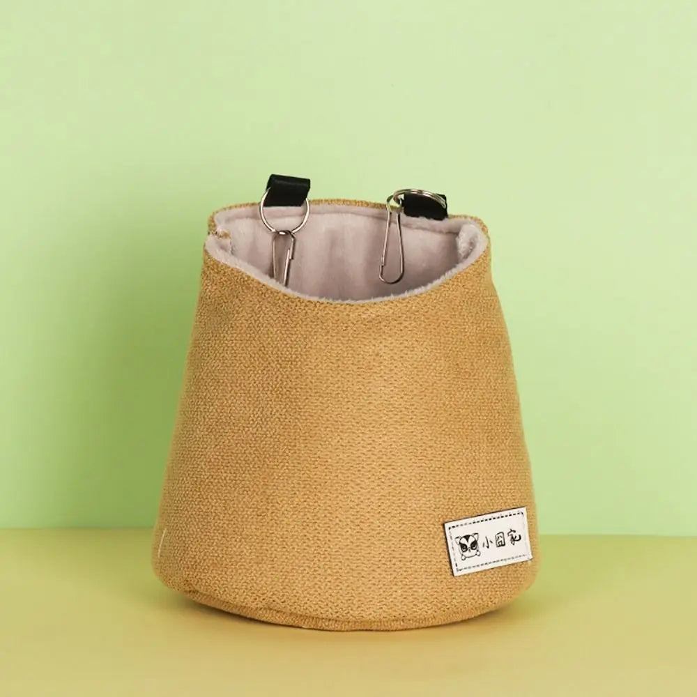 Opening Winter Sugar Glider Pouch Cloth/Plush Soft Squirrel Bed Cage with Hook Comfortable