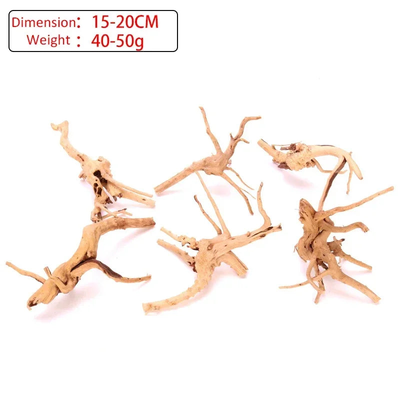 Fish Tank Decoration Natural Wooden Small Habitat Roots Driftwood Scenery