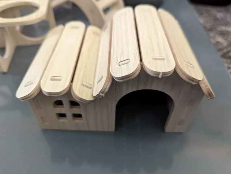 Hamsters House DIY Wooden Gerbil Hideout Bridge