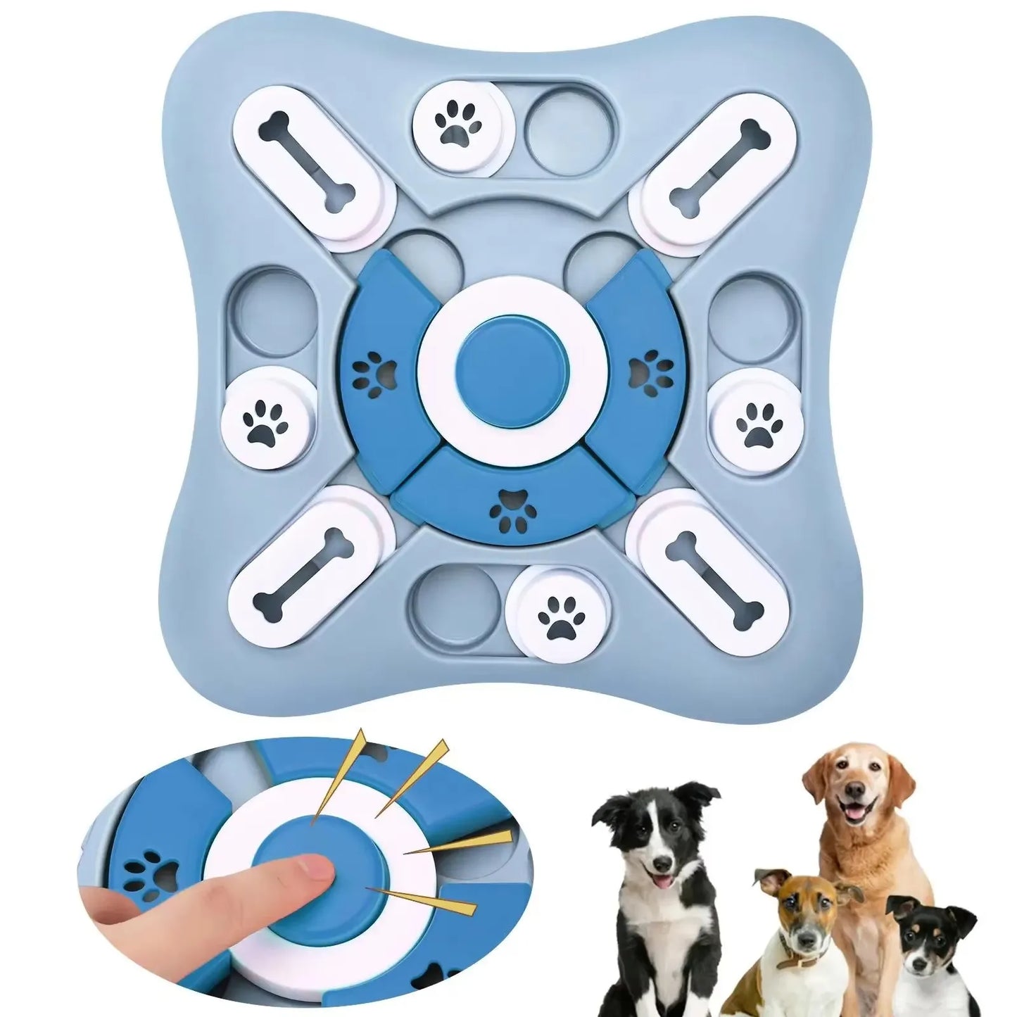 IQ Training Dog Treat Puzzle Toys for Interactive & Mental Stimulating,Fun Slow Feeder,Large Medium Small Dogs Enrichment Toys