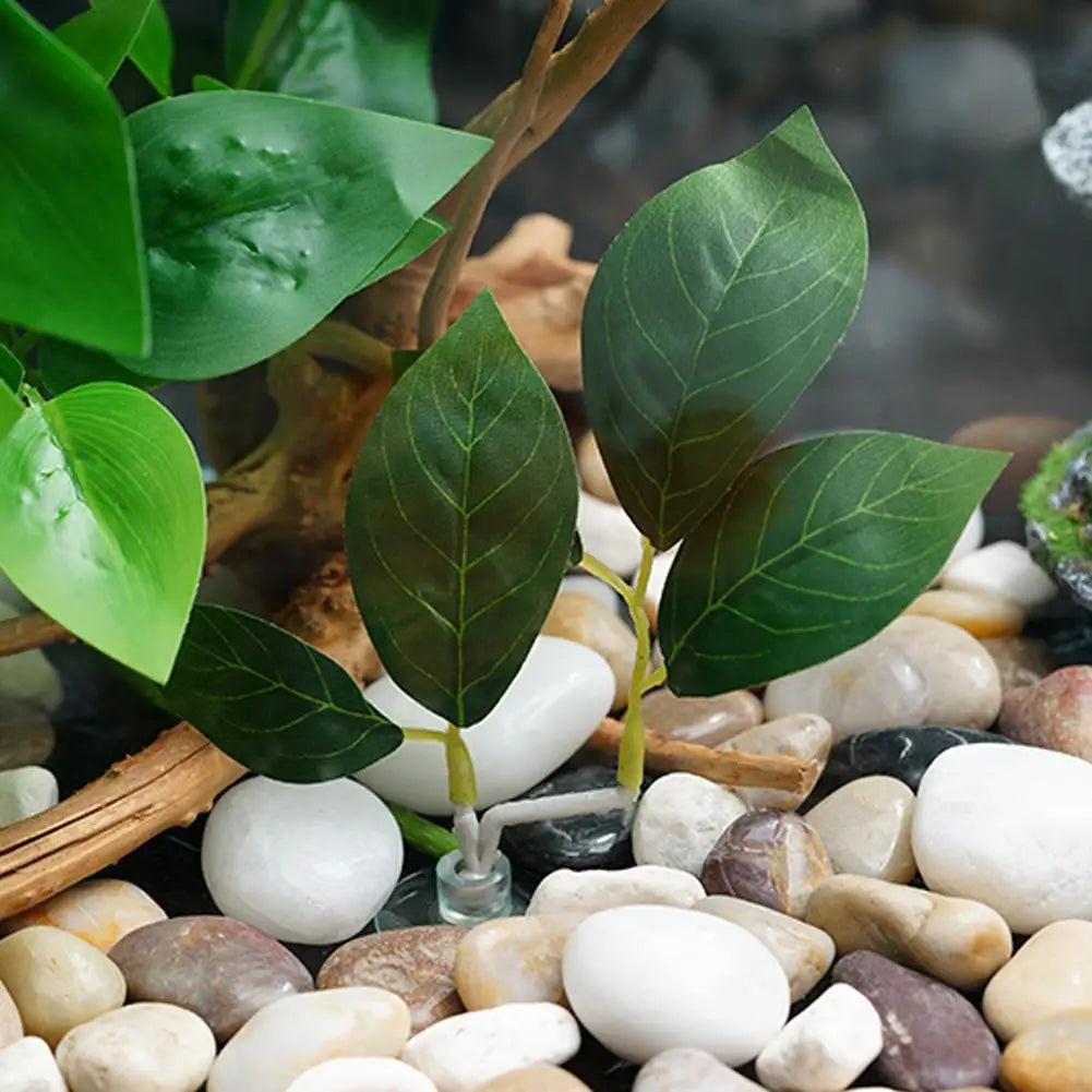 New Fish Tank Simulation Leaf Fighting Fish Resting Laying Eggs Ornamental