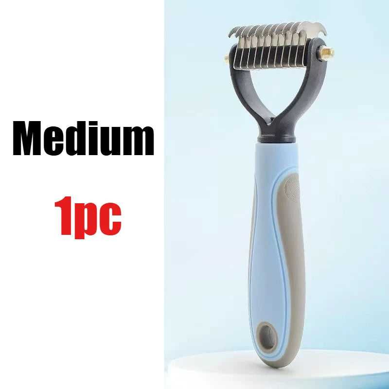 Pet Grooming Brush – Deshedding, Fur Removal & Knot Cutter for Dogs & Cats