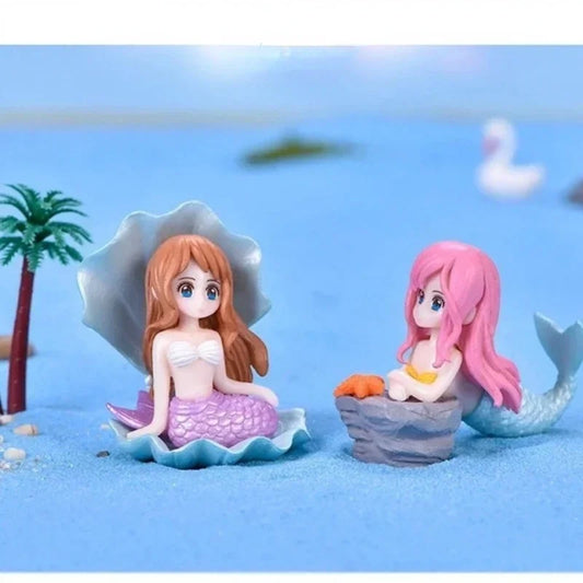 Beautiful Mermaid Aquarium Decorations Colorful Cartoon