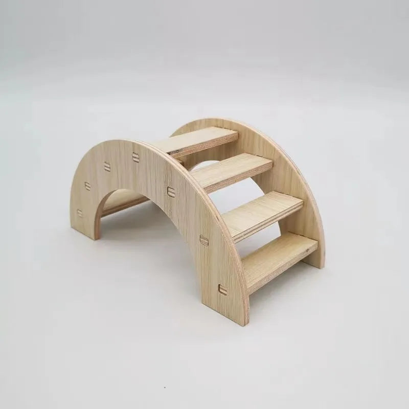 Hamsters House DIY Wooden Gerbil Hideout Bridge