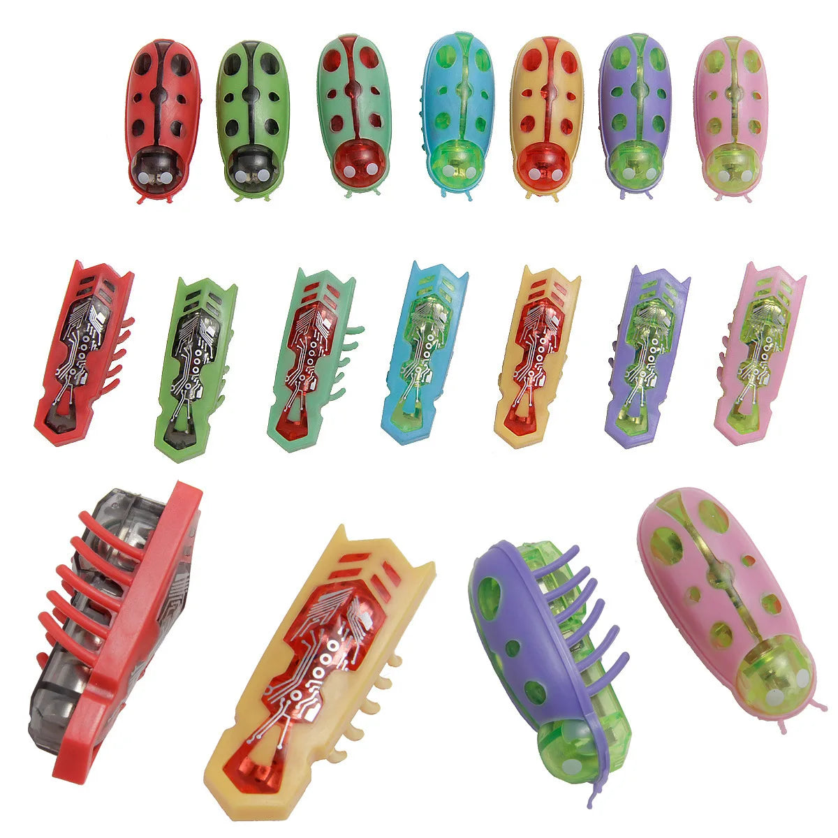 Cat Toys Luminescence Electric Worms Pet Interactions Insects Beetle Micro Worms Automatic Flipping Obstacle Avoidance Plaything